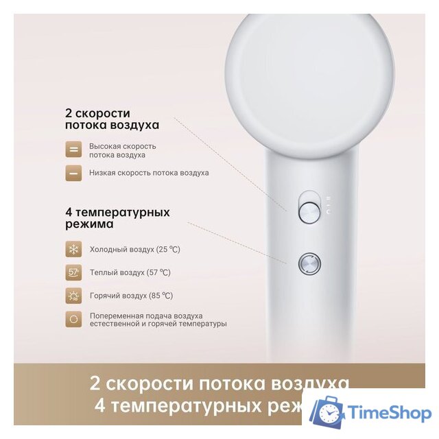 Фен Dreame Hairdryer Gleam Grey AHD12A (серый) - Изображение №25 — Интернет-магазин Time-Shop