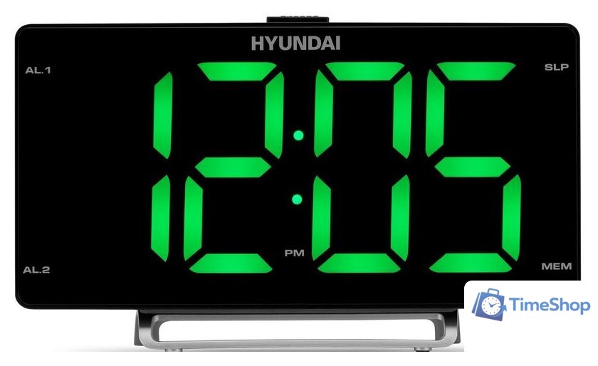 Настольные часы Hyundai H-RCL246 (зеленый) - Изображение №1 — Интернет-магазин Time-Shop