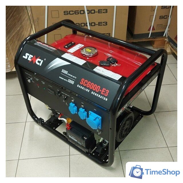 Бензиновый генератор SENCI SC6000-E3 - Изображение №1 — Интернет-магазин Time-Shop