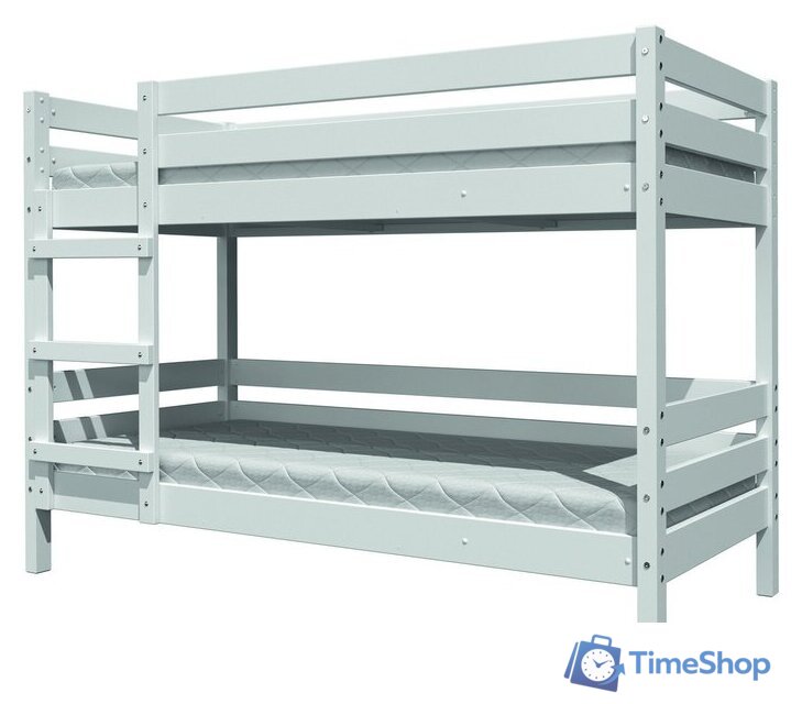 Двухъярусная кровать Bravo Мебель Джуниор 90x200 (белый античный) - Изображение №1 — Интернет-магазин Time-Shop