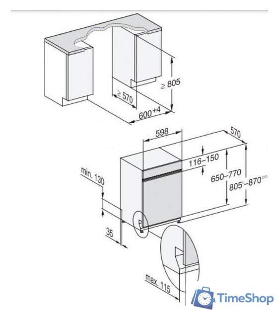 Встраиваемая посудомоечная машина Miele G 7600 SCi AutoDos - Изображение №4 — Интернет-магазин Time-Shop