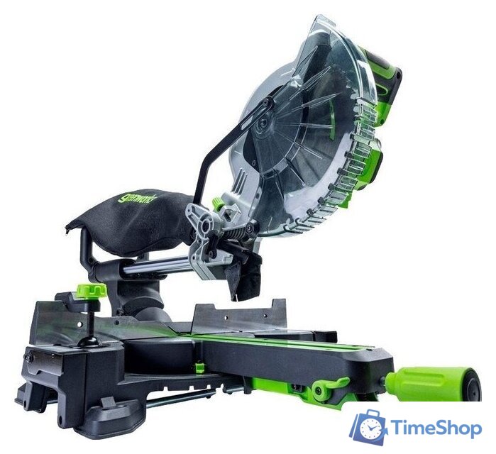Торцовочная пила Greenworks GD24MS216 1501707UG (с 1-им АКБ) - Изображение №9 — Интернет-магазин Time-Shop