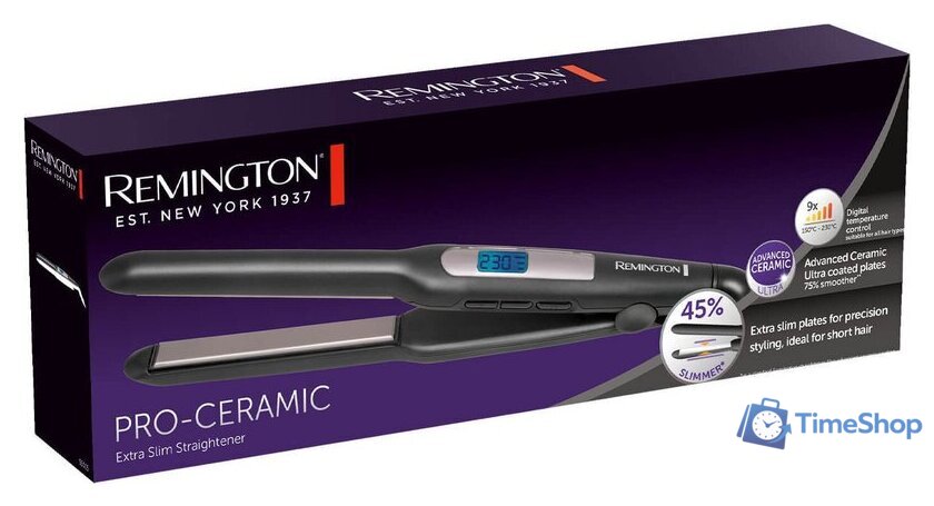 Выпрямитель Remington Pro-Ceramic Extra Slim S5515 - Изображение №9 — Интернет-магазин Time-Shop