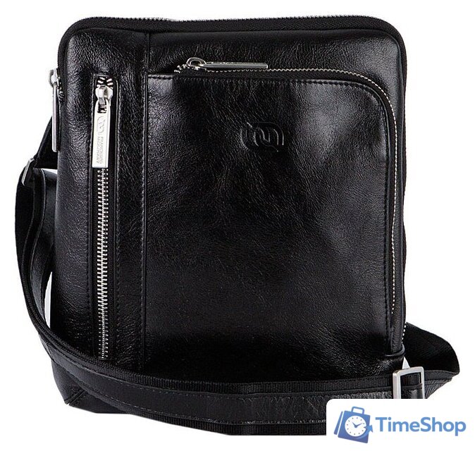 Сумка через плечо Francesco Molinary 513-6691-060-BLK - Изображение №1 — Интернет-магазин Time-Shop