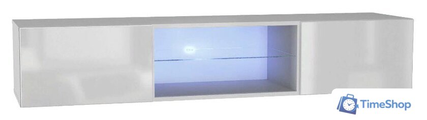Полка НК-Мебель Point Тип-33 (белый/белый глянец) - Изображение №2 — Интернет-магазин Time-Shop