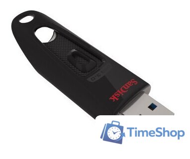 USB Flash SanDisk Ultra USB 3.0 Black 64GB (SDCZ48-064G-U46) - Изображение №4 — Интернет-магазин Time-Shop