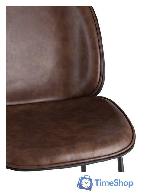 Стул Stool Group Турин 8319TB (экокожа коричневый/черные ножки) - Изображение №6 — Интернет-магазин Time-Shop