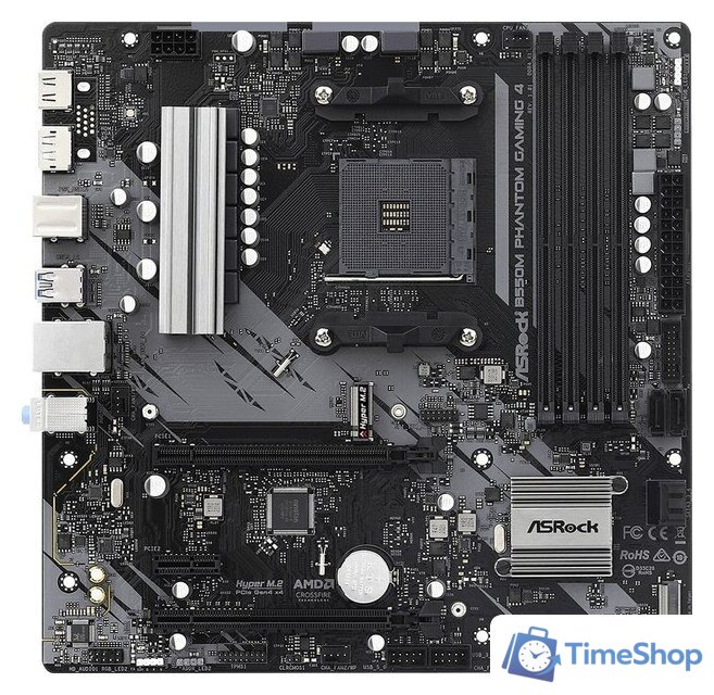 Материнская плата ASRock B550M Phantom Gaming 4 - Изображение №1 — Интернет-магазин Time-Shop