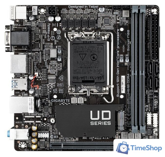 Материнская плата Gigabyte H610I DDR4 (rev. 1.0) - Изображение №1 — Интернет-магазин Time-Shop