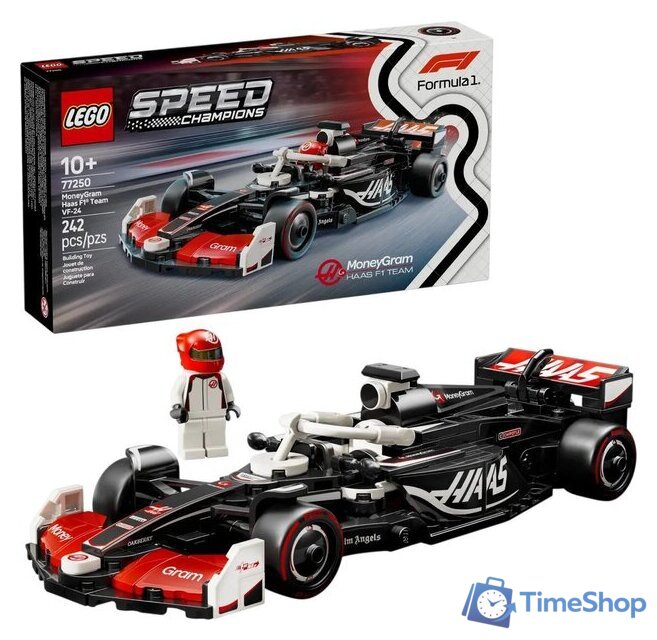 Конструктор LEGO Speed Champions 77250 Гоночный автомобиль MoneyGram Haas F1 Team VF-24 - Изображение №1 — Интернет-магазин Time-Shop