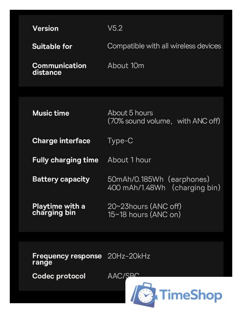 Наушники Baseus Storm 1 (черный) - Изображение №8 — Интернет-магазин Time-Shop