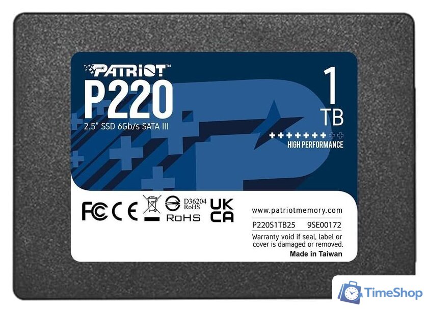 SSD Patriot P220 1TB P220S1TB25 - Изображение №1 — Интернет-магазин Time-Shop