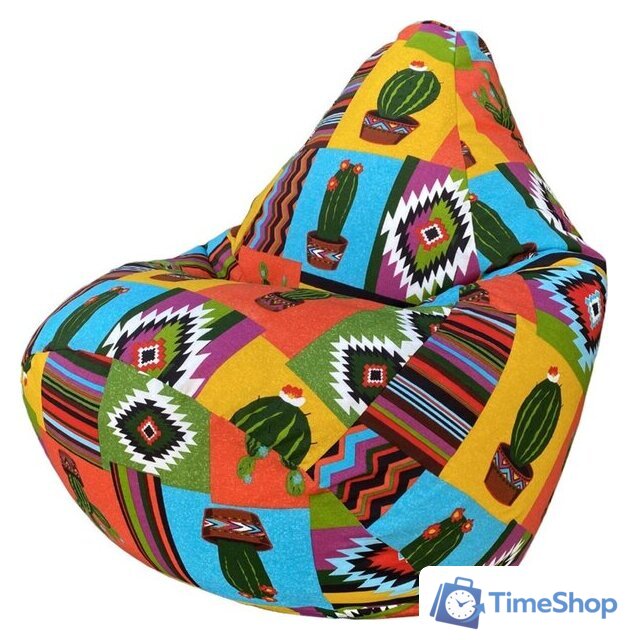 Кресло-мешок Flagman Груша Макси Г2.4-45 Кактус А01 - Изображение №1 — Интернет-магазин Time-Shop