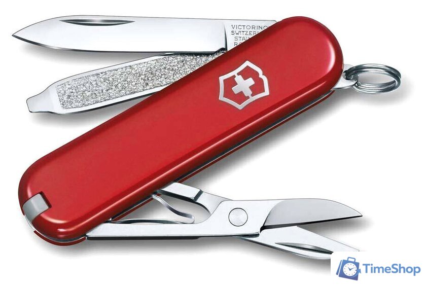 Нож-брелок Victorinox Classic Style Icon 0.6223.G (красный) - Изображение №1 — Интернет-магазин Time-Shop