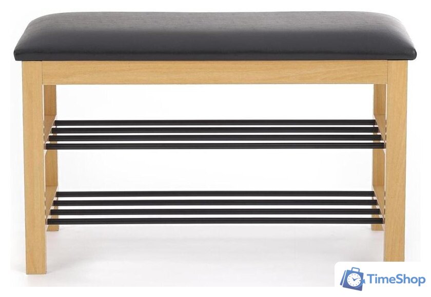 Банкетка Halmar ST-11 (черный/дуб натуральный) - Изображение №2 — Интернет-магазин Time-Shop