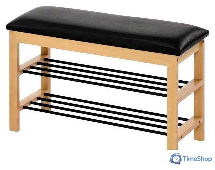 Банкетка Halmar ST-11 (черный/дуб натуральный) - Изображение №1 — Интернет-магазин Time-Shop