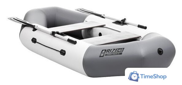 Гребная лодка Тонар Бриз 240 (белый/серый) - Изображение №1 — Интернет-магазин Time-Shop