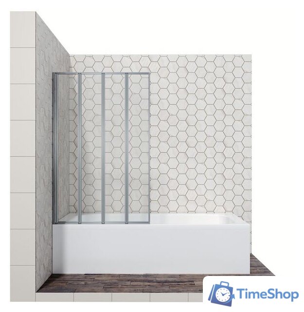 Стеклянная шторка для ванны Ambassador Bath Screens 16041111L 100 - Изображение №1 — Интернет-магазин Time-Shop