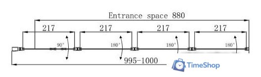 Стеклянная шторка для ванны Ambassador Bath Screens 16041111L 100 - Изображение №6 — Интернет-магазин Time-Shop