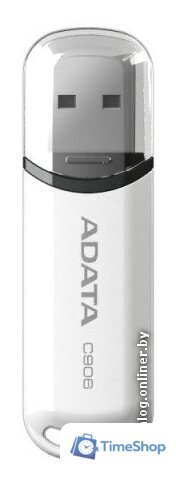 USB Flash ADATA C906 32 Гб White (AC906-32G-RWH) - Изображение №1 — Интернет-магазин Time-Shop