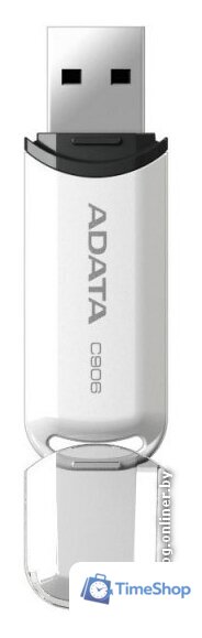 USB Flash ADATA C906 32 Гб White (AC906-32G-RWH) - Изображение №2 — Интернет-магазин Time-Shop