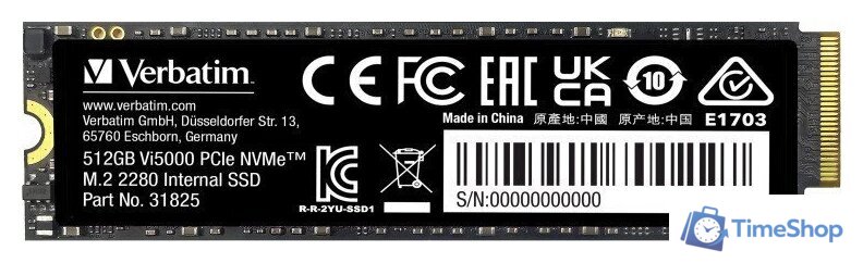 SSD Verbatim Vi5000 512GB 31825 - Изображение №1 — Интернет-магазин Time-Shop