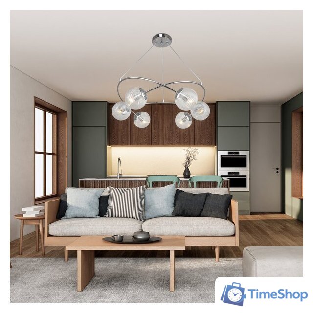 Подвесная люстра Escada 1110/6PL (хром) - Изображение №3 — Интернет-магазин Time-Shop