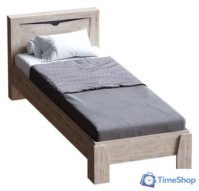 Кровать Мебельград Соренто 90x200 (дуб бонифаций/кофе структурный матовый) - Изображение №1 — Интернет-магазин Time-Shop