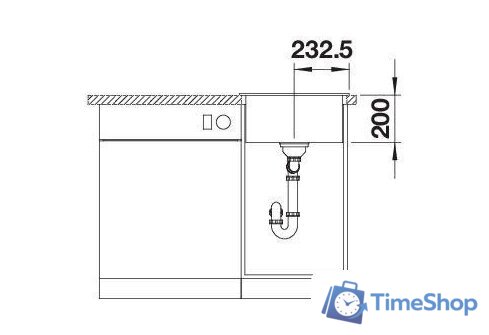 Кухонная мойка Blanco Naya 45 527126 (мягкий белый) - Изображение №5 — Интернет-магазин Time-Shop