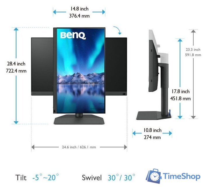 Монитор BenQ PhotoVue SW272U - Изображение №10 — Интернет-магазин Time-Shop