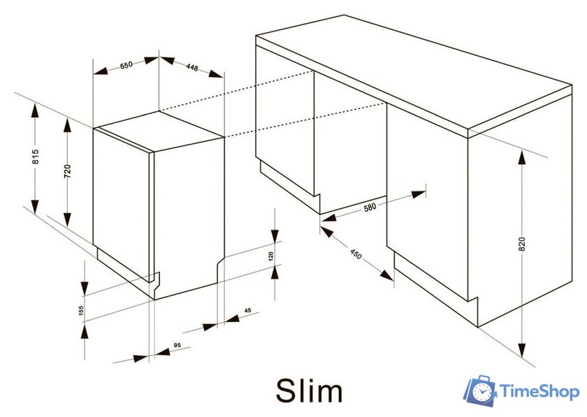 Встраиваемая посудомоечная машина Meferi MDW4563 Power - Изображение №22 — Интернет-магазин Time-Shop