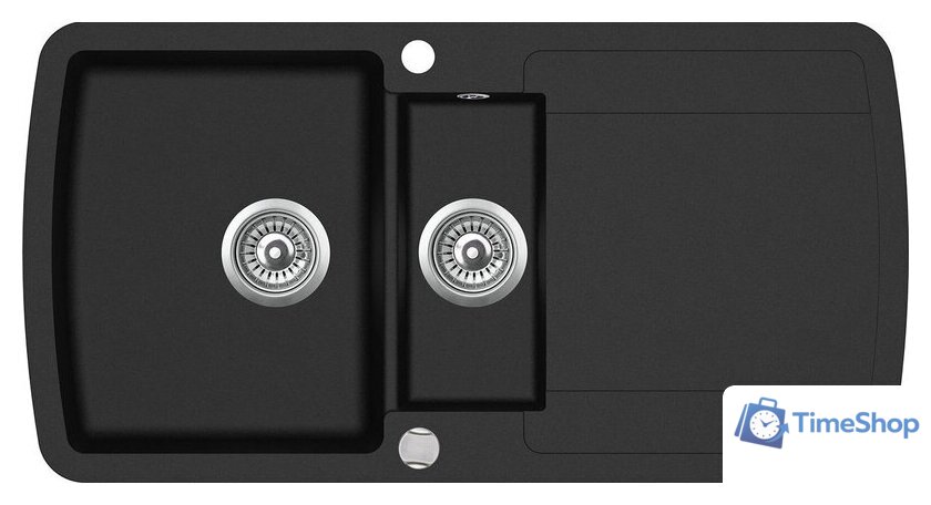 Кухонная мойка Aquasanita Lira SQL151AW (black metallic 601) - Изображение №1 — Интернет-магазин Time-Shop