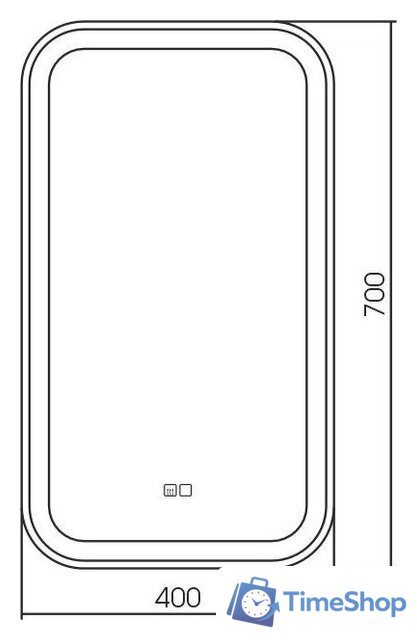  Silver Mirrors Зеркало Мальта 40x70 LED-00002552 - Изображение №3 — Интернет-магазин Time-Shop