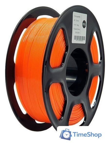 Пластик Mitek PETG (1.75мм, 1кг, оранжевый прозрачный) - Изображение №1 — Интернет-магазин Time-Shop