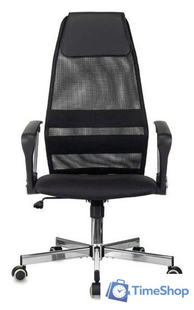 Офисное кресло Бюрократ Axel Chrome (черный) - Изображение №2 — Интернет-магазин Time-Shop