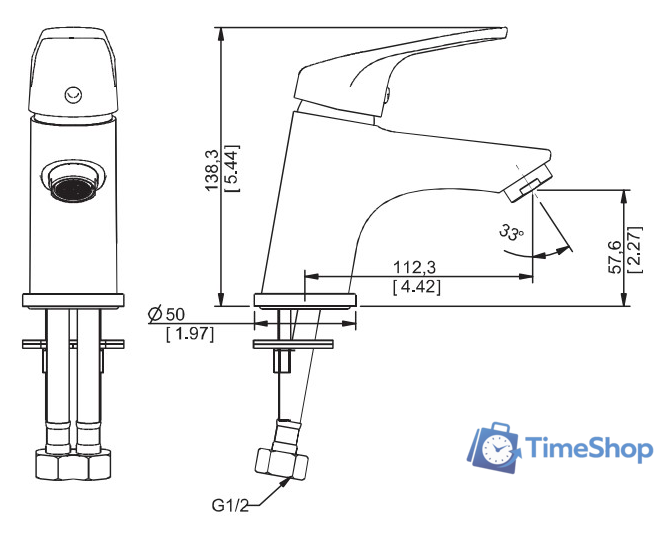 Смеситель Esko Palermo PE 26 - Изображение №2 — Интернет-магазин Time-Shop