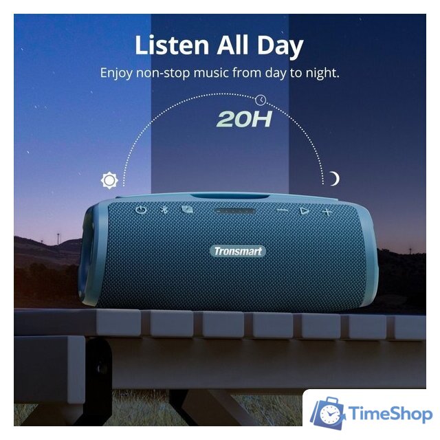 Беспроводная колонка Tronsmart Mirtune S100 (синий) - Изображение №3 — Интернет-магазин Time-Shop