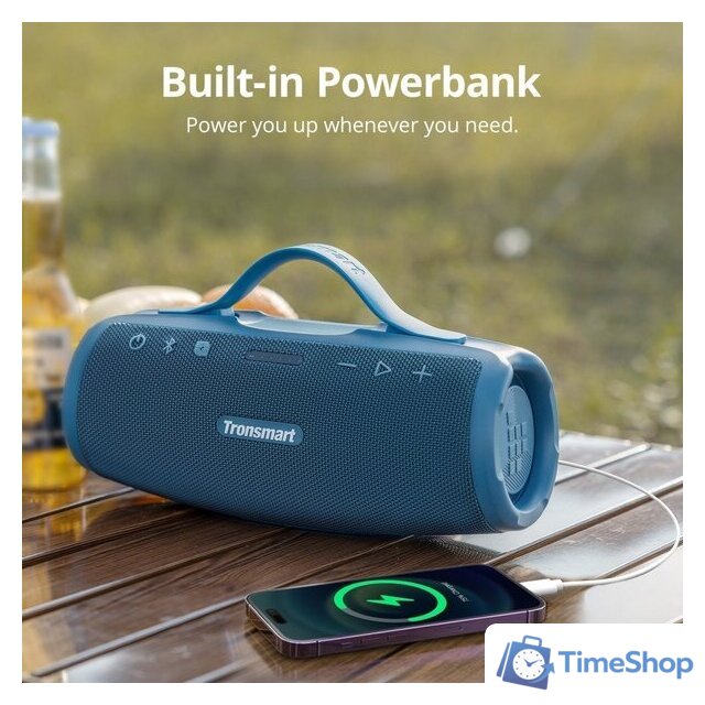 Беспроводная колонка Tronsmart Mirtune S100 (синий) - Изображение №4 — Интернет-магазин Time-Shop