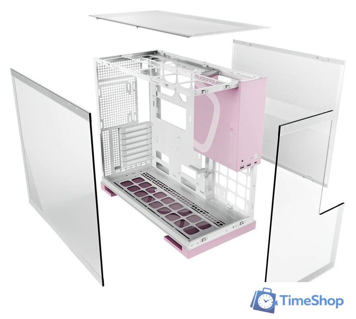 Корпус Geometric Future Model 5 (белый/розовый) - Изображение №5 — Интернет-магазин Time-Shop