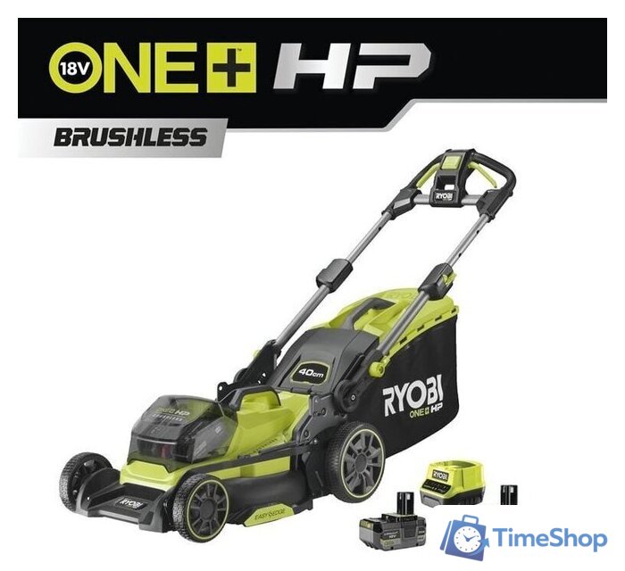 Газонокосилка Ryobi RY18LMX40B-240 (с 2-мя АКБ) - Изображение №1 — Интернет-магазин Time-Shop