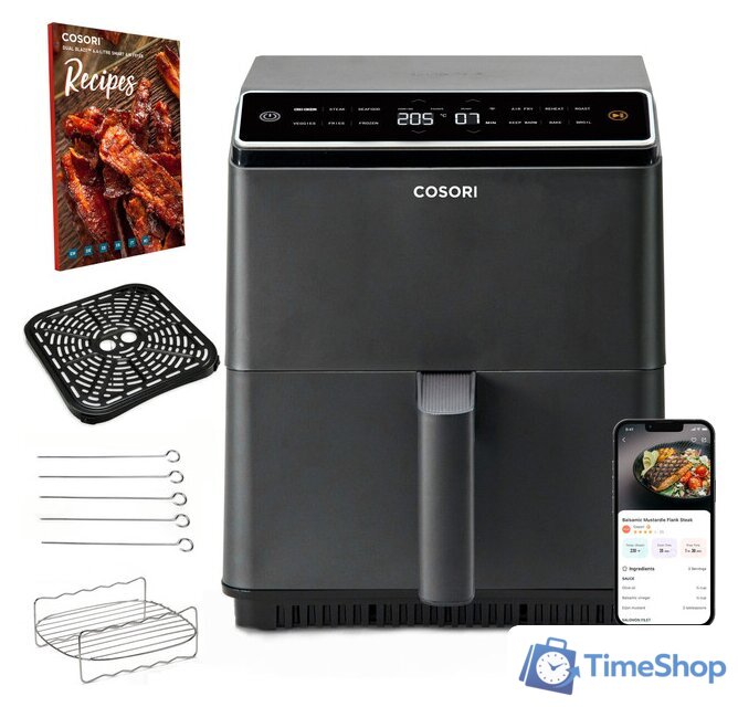 Аэрогриль (аэрофритюрница) Cosori Dual Blaze CAF-P583S-KEUR - Изображение №1 — Интернет-магазин Time-Shop