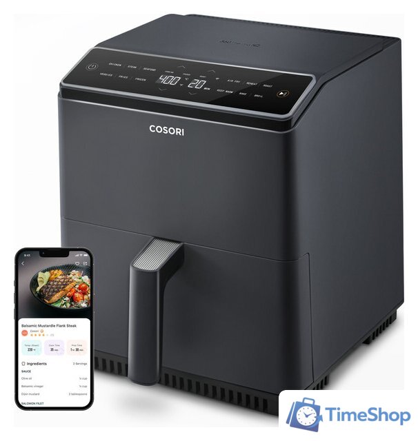 Аэрогриль (аэрофритюрница) Cosori Dual Blaze CAF-P583S-KEUR - Изображение №4 — Интернет-магазин Time-Shop
