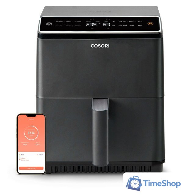 Аэрогриль (аэрофритюрница) Cosori Dual Blaze CAF-P583S-KEUR - Изображение №3 — Интернет-магазин Time-Shop