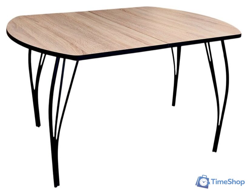 Кухонный стол Arvento Флок 3 раздвижной 110-140х70 (дуб сонома) - Изображение №1 — Интернет-магазин Time-Shop