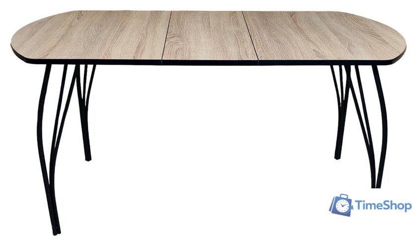 Кухонный стол Arvento Флок 3 раздвижной 110-140х70 (дуб сонома) - Изображение №3 — Интернет-магазин Time-Shop