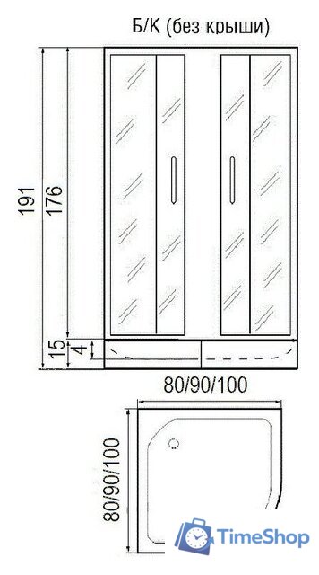 Душевой уголок River Don Light 80/15 MT - Изображение №7 — Интернет-магазин Time-Shop