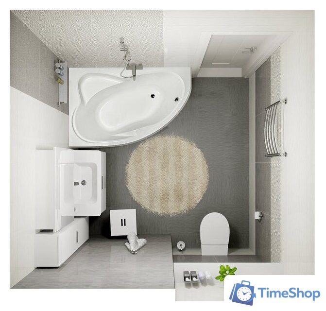 Ванна Ventospa Nika 170x115 L (с каркасом) - Изображение №5 — Интернет-магазин Time-Shop