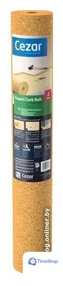 Подложка Cezar Expert Cork Roll пробковая 2 мм (10 кв.м) - Изображение №1 — Интернет-магазин Time-Shop