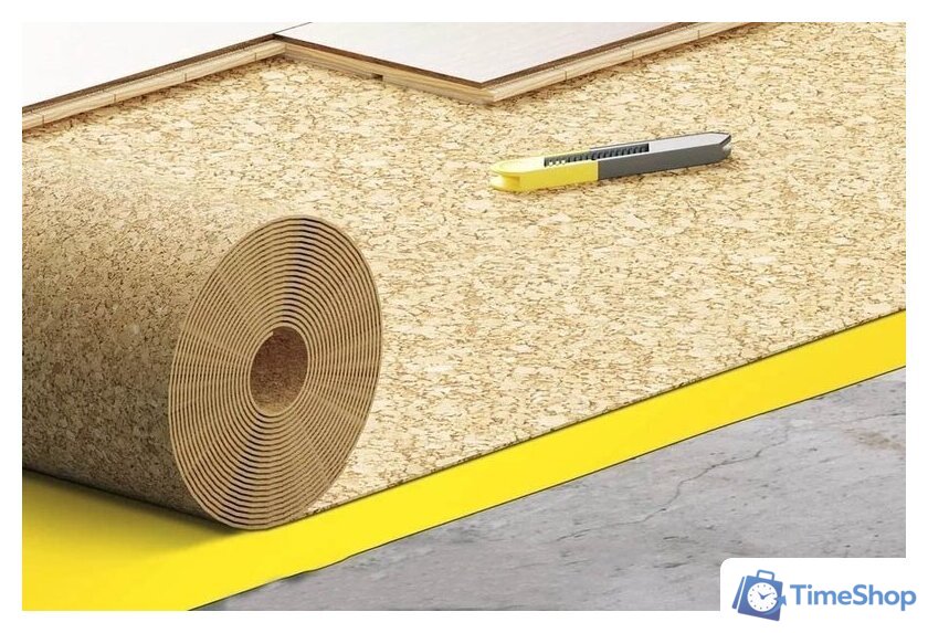 Подложка Cezar Expert Cork Roll пробковая 2 мм (10 кв.м) - Изображение №2 — Интернет-магазин Time-Shop