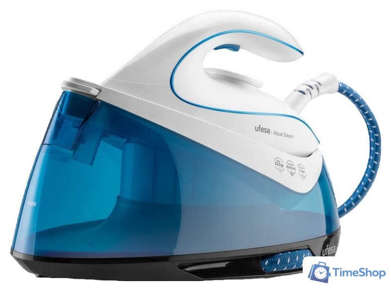 Утюг Ufesa Aqua Steam (белый/синий) - Изображение №1 — Интернет-магазин Time-Shop